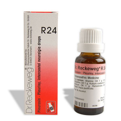 Dr. Reckeweg R24 (Pleurasin) Pleurisy, Intercostal, Neuralgin Drops