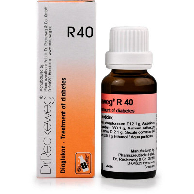 Dr. Reckeweg R40 (Diaglukon) Treatment Of Diabetes