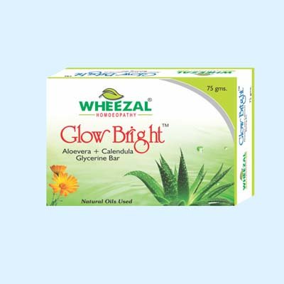 Wheezal Glow Bright Aloevera with Calendula Bathing Bar (75gm)