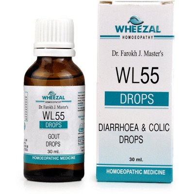 Wheezal WL-55 Diarrhoea & Colic Drops (30ml)