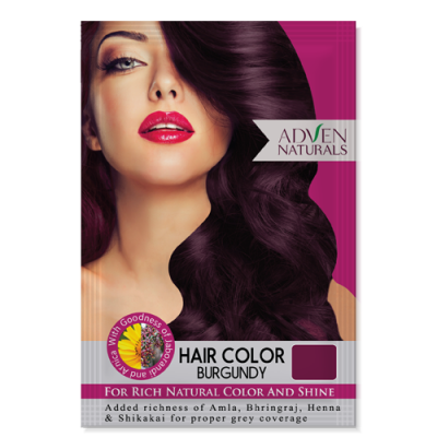 ADVEN NATURALS BURGUNDY HAIR COLOR 30GM