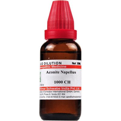 Willmar Schwabe India Aconite Napellus 1M CH (30ml)